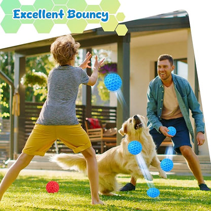 Squeaky Dog Toys for Aggressive Chewers, Indestructible Dog Balls for - Image 6