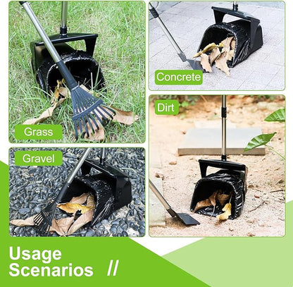 Pooper Scooper Large Swivel Bin & Rake & Spade - Image 3