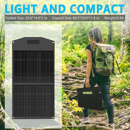 MARBERO 100W Portable Solar Panel 100 Watt Foldable Solar Panel - Image 5