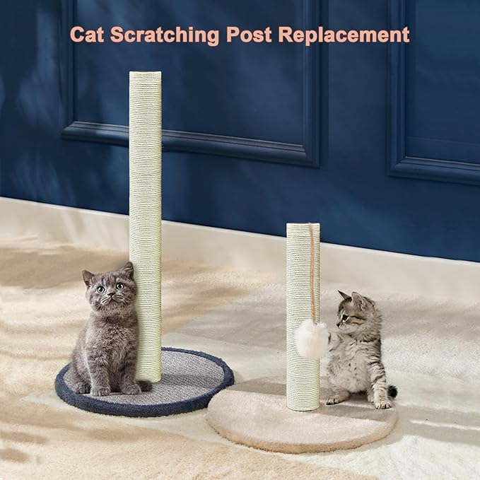 Cat Tree Replacement Post, 4 Pack 9.84in Cat Scratching Post Replacement Poles - Image 6