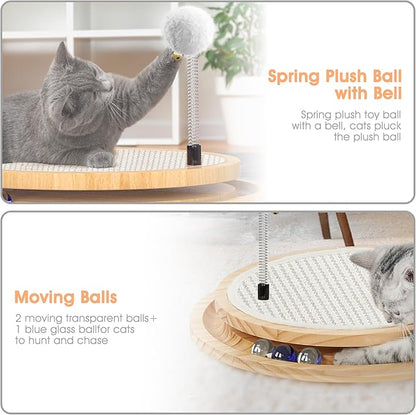 Cat Scratcher, Rolufy Cat Natural Sisal Scratching Pad, Kitten Interactive Toy - Image 6
