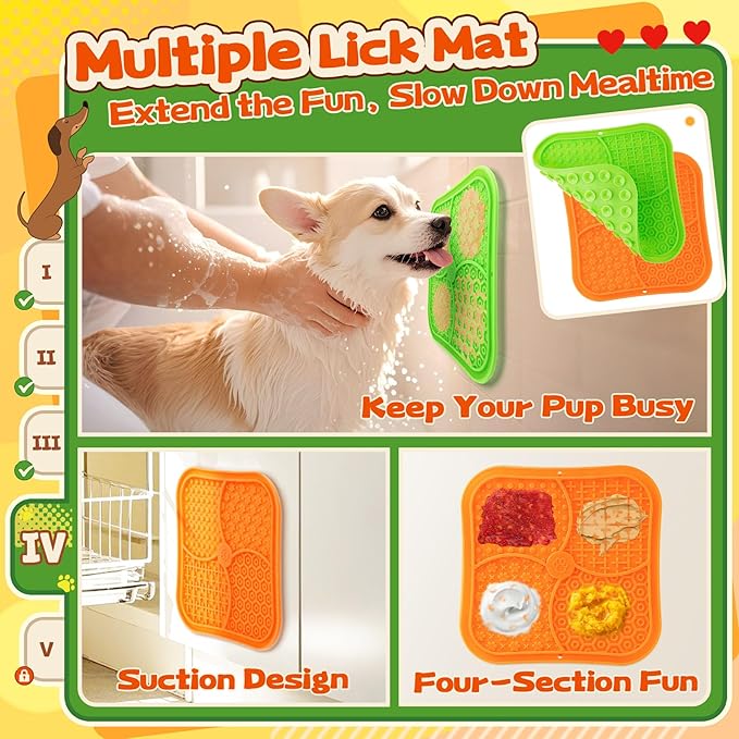 Forfon 10 Pack Complete Dog Puzzle Toys Set-Dog Lick Mat & Feeding Bowl - Image 5