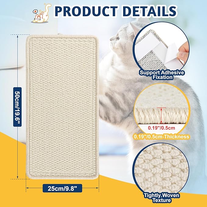 ENONCI​ Corner Cat Scratcher Wall Mounted - Image 6