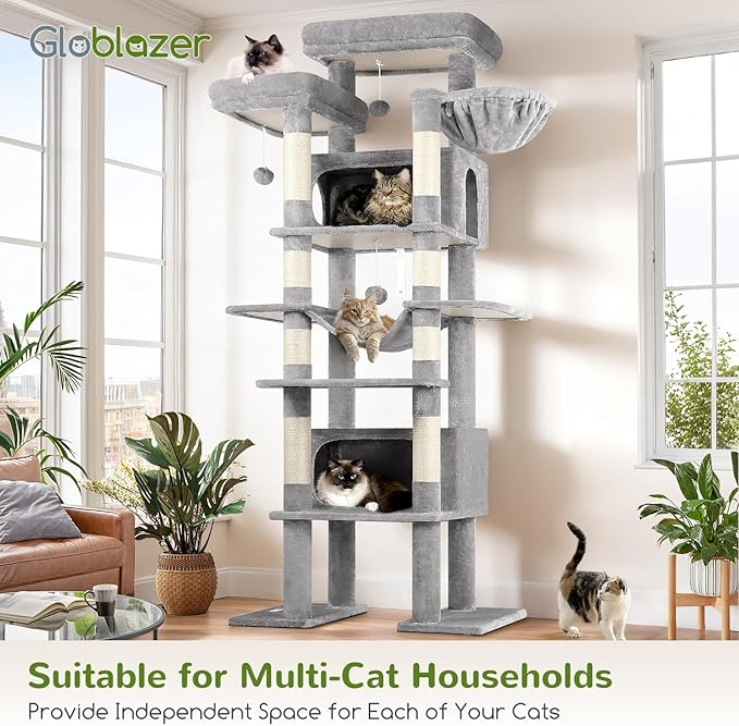Globlazer XXL Giant Cat Tree, 83 Inch Heavy Duty Tall Cat Tower - Image 5