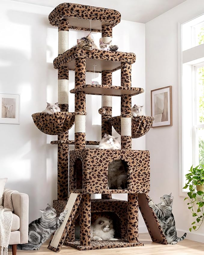 Globlazer Heavy Duty Cat Tree 78 inch Sturdy Cat Tower by Globlazer