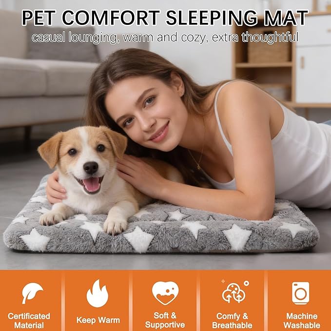 Dog Bed Mat, Reversible Crate Pad & Cute Dog Bed - Image 2