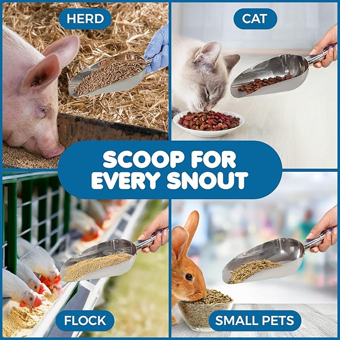 SunGrow Large Cat Litter and Food Scoop, Life Transforming 2-in-1 Scooper - Image 5