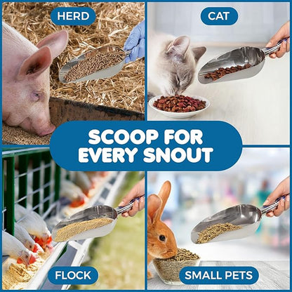 SunGrow Large Cat Litter and Food Scoop, Life Transforming 2-in-1 Scooper - Image 5