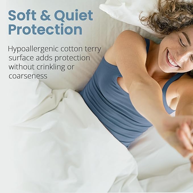 SafeRest Waterproof Twin Size Mattress Protector - Image 3