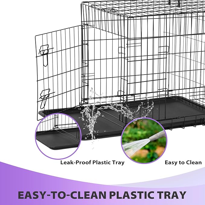 BestPet | Dog Crate | 48" | Black | Foldable Metal Kennel - Image 5