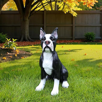 Boston Terrier Dog Garden Statue - Image 5