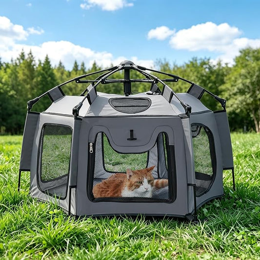 Medium Cat Catio Outdoor Cat Enclosure, 35.4" Pop-Up Catio by Rywell