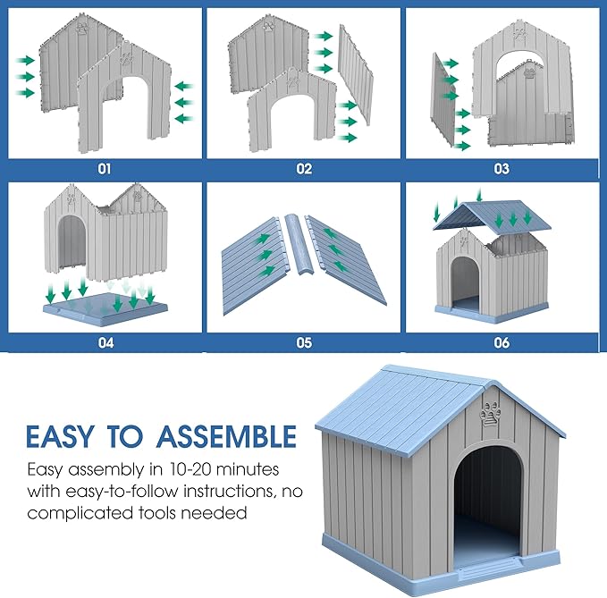 Fancyango Large Dog House Outdoor Indoor - Image 3