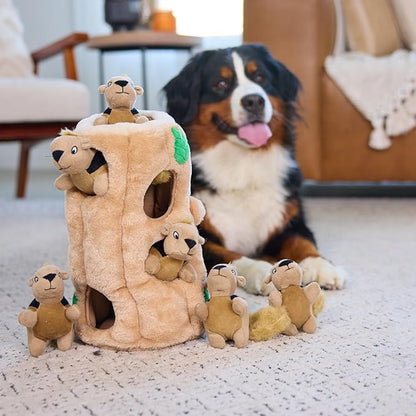 Outward Hound Hide-A-Squirrel Dog Toy – Interactive 2‑in‑1 Plush Puzzle - Image 6