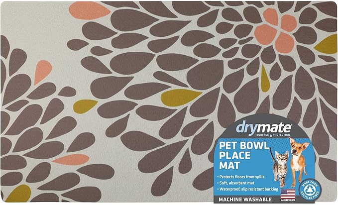 Drymate Pet Bowl Placemat, Dog & Cat Food Feeding Mat - Image 9