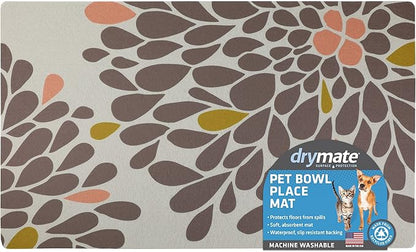 Drymate Pet Bowl Placemat, Dog & Cat Food Feeding Mat - Image 9