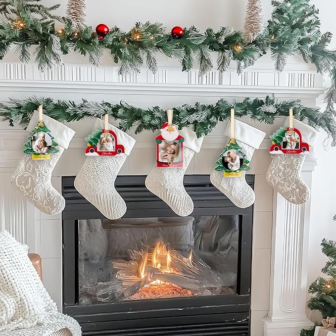 UNIQOOO Santa Claus Christmas Acrylic Picture Frame Ornaments - Image 4