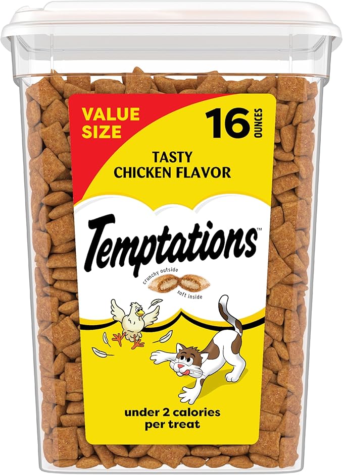 Temptations Cat Treats Classic Crunchy and Soft Cat Treats, Tasty Chicken Flavor by Temptations