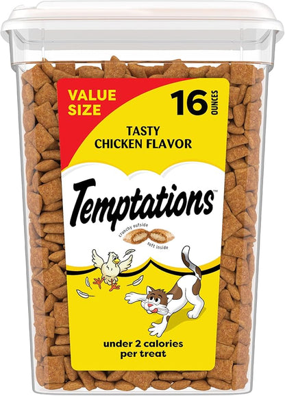 Temptations Cat Treats Classic Crunchy and Soft Cat Treats, Tasty Chicken Flavor by Temptations