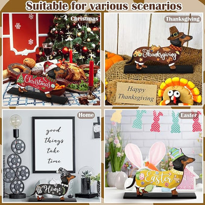 42 Pcs Interchangeable Summer Dachshund Holiday Wiener Dog Decor Seasonal - Image 5
