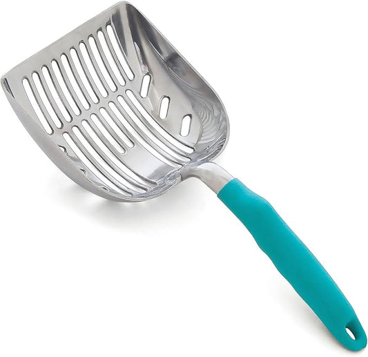 DuraScoop® Premium Multicat Cat Litter Scoop | Solid Metal | Litter Box Tray by DuraScoop