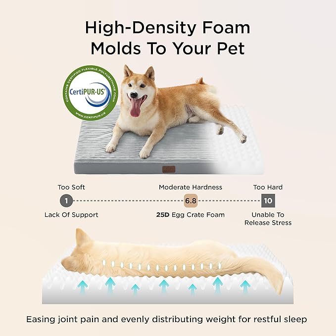 Bedsure ComfyFleece Dog Beds Large Sized Dog- Orthopedic Pet Beds - Image 3
