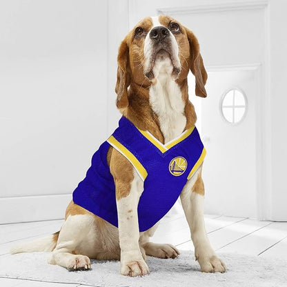 NBA Golden State Warriors Dog Jersey, Large - Image 4