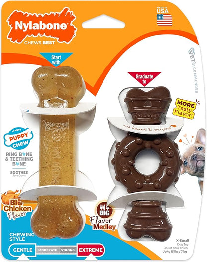 Nylabone Ring Bone Chew Toy for Puppies, Puppy Teething Toys, Puppy Enrichment - Image 8