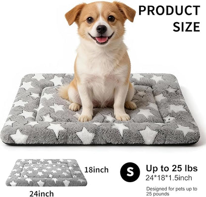 Dog Crate Mat, 4 Piece Reversible Pet Bed, Machine Washable, Small Dogs & Cats - Image 3