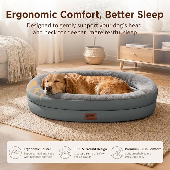 Orthopedic Dog Bed for Medium Dogs, Waterproof Dog Bed - Image 3