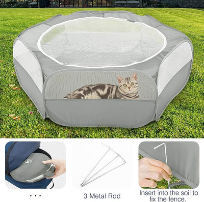 Pawaboo Small Animals Playpen, Waterproof Small Pet Cage Tent - Image 5