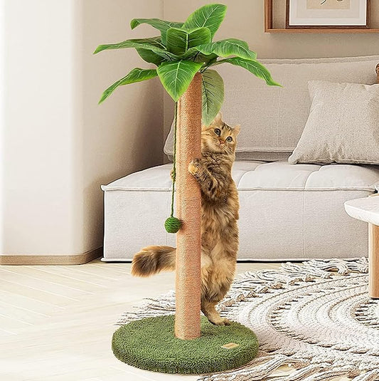 Meowoou Cat Scratching Post 33 Inch Tall Cat Scratcher by Meowoou