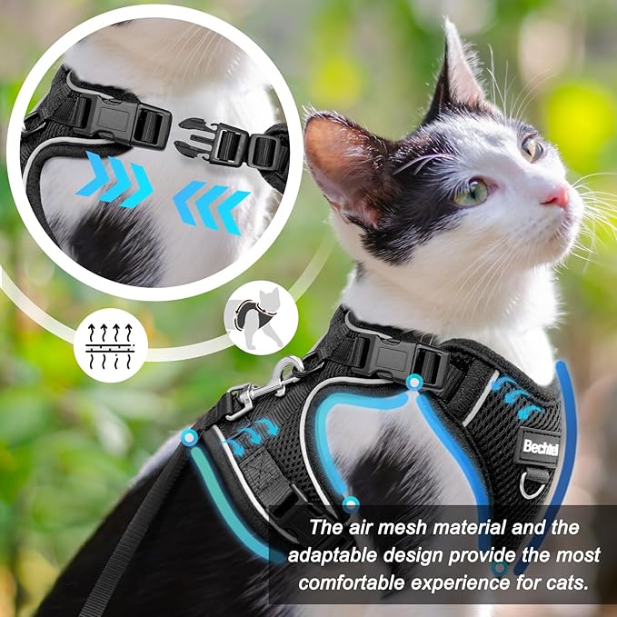 Cat Harness and Leash for Walking, The Upgrade Can be Adjusted in Four - Image 3