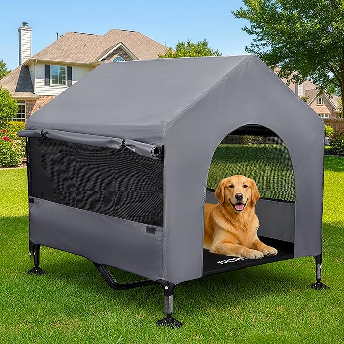 42" Dog House Outdoor Indoor by Pawmmo