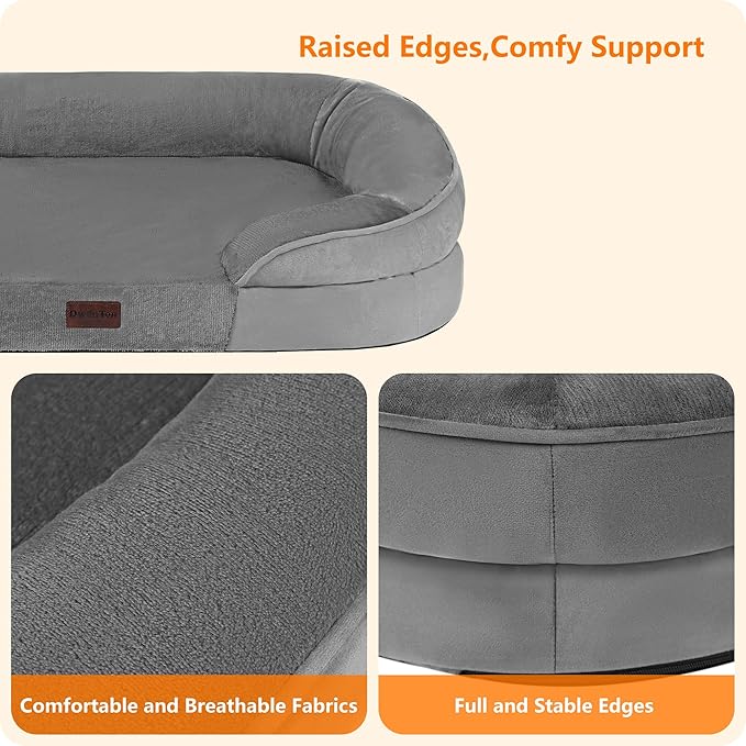 Dwanton Orthopedic Dog Bed for Extra Large Dogs - Image 5