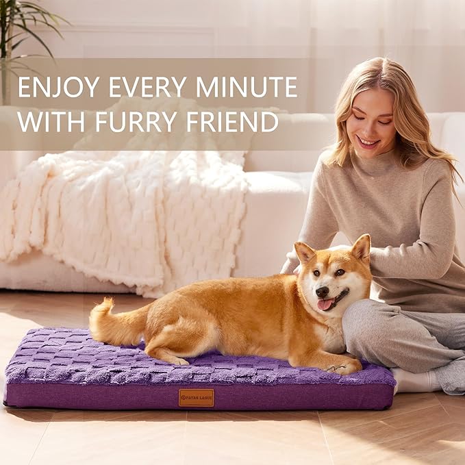 Patas Lague Orthopedic XL Dog Bed Large Sized Dog 48''X30'', Waterproof Soft - Image 2