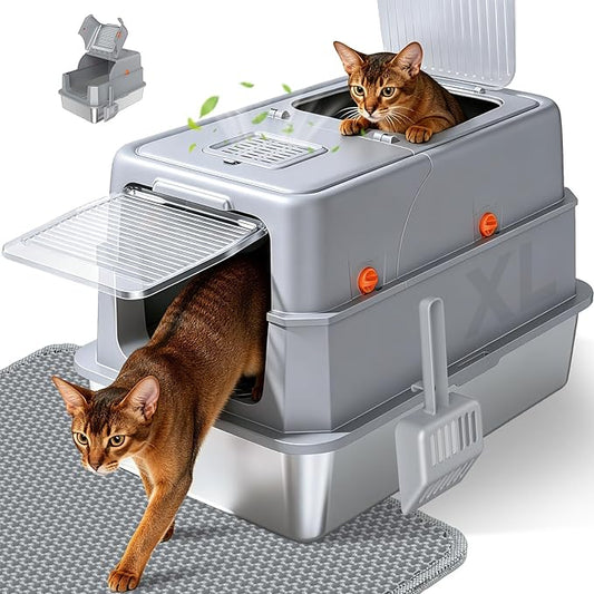 Stainless Steel Litter Box by KISENG
