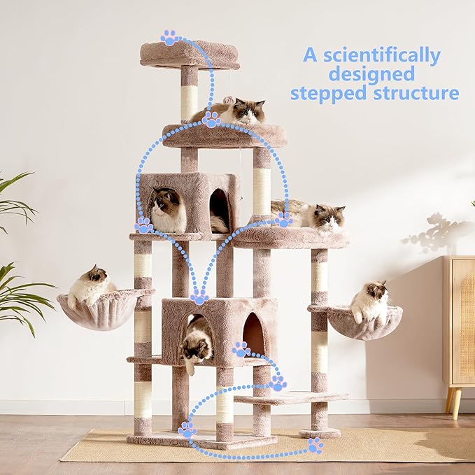 Hey-brother Cat Tree Tower, Scratching Posts - Image 7