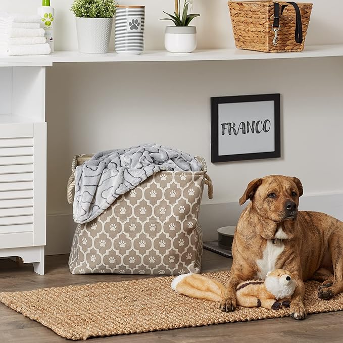 Bone Dry 6192 Pet Storage Collection Lattice Paw Print, Large Rectangle - Image 4