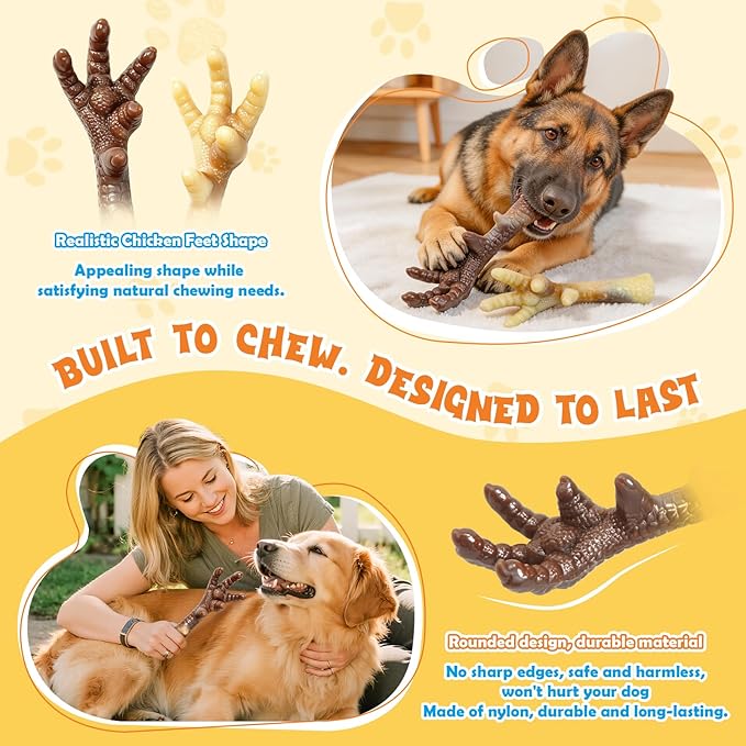 WOWBALA Dog Toys for Aggressive Chewers, 2 Pack Indestructible Dog Toy for - Image 3
