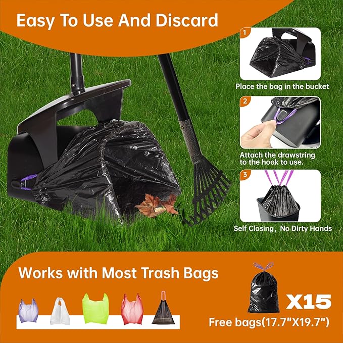 Dog Pooper Scooper with Bags & Dispenser - Image 3
