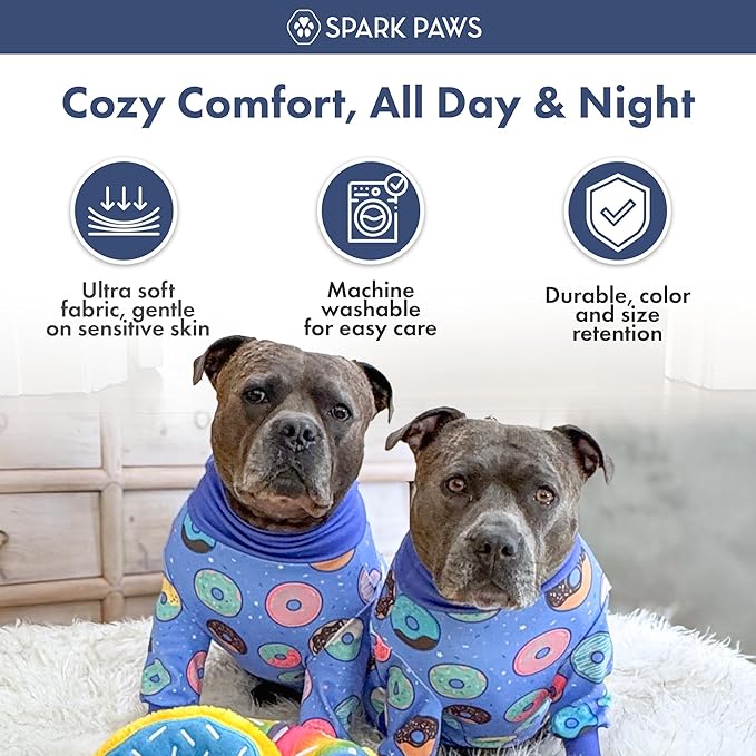Spark Paws Dog Pajama, Dog Recovery Suit Male, Ultra-Soft and 4-Way Stretch - Image 4