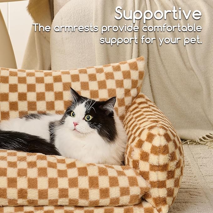 Hollypet Cat Bed Fluffy Plush Multifunctional Double-Layer Machine Washable - Image 4