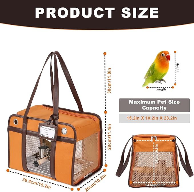Sanmoncare Stylish Bird Carrier - Image 3