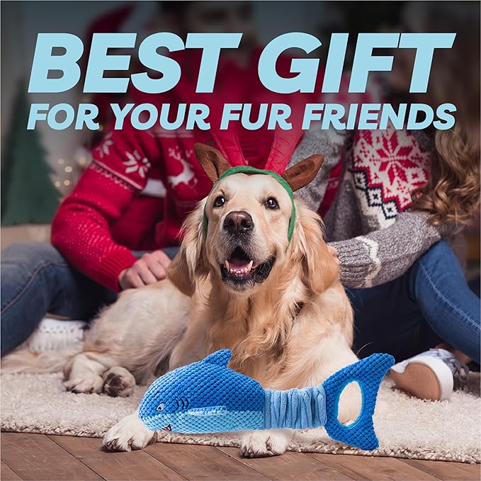 Dog Toys for Large Dogs, Squeaky Dog Toys for Aggressive Chewers, Plush Dog - Image 6