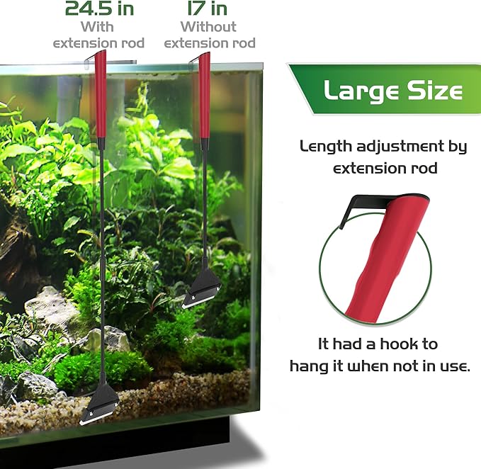 24.5’’ Professional Algae Scraper, Aquarium Blade Cleaner - Image 5