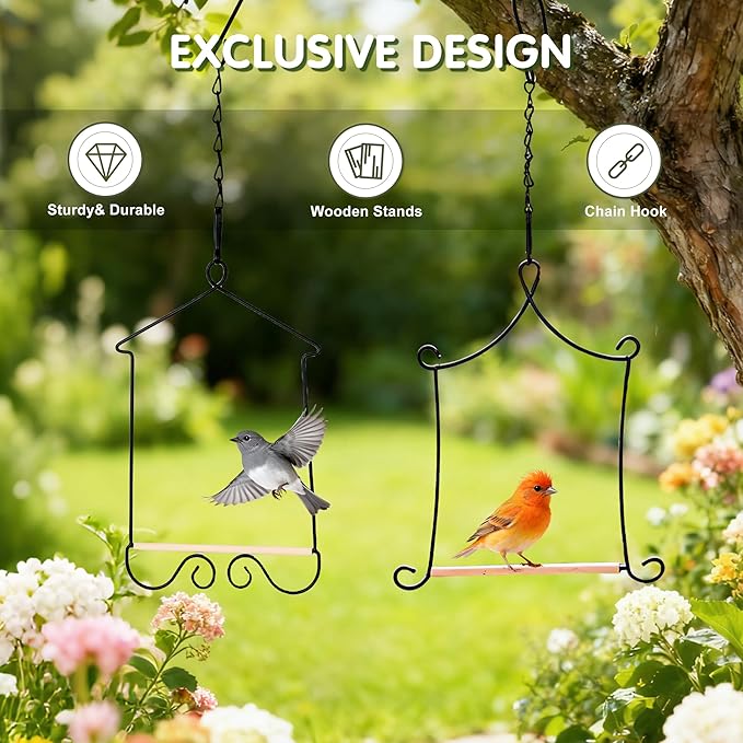 Metal Frame Hummingbird Swings and Perches - Image 5