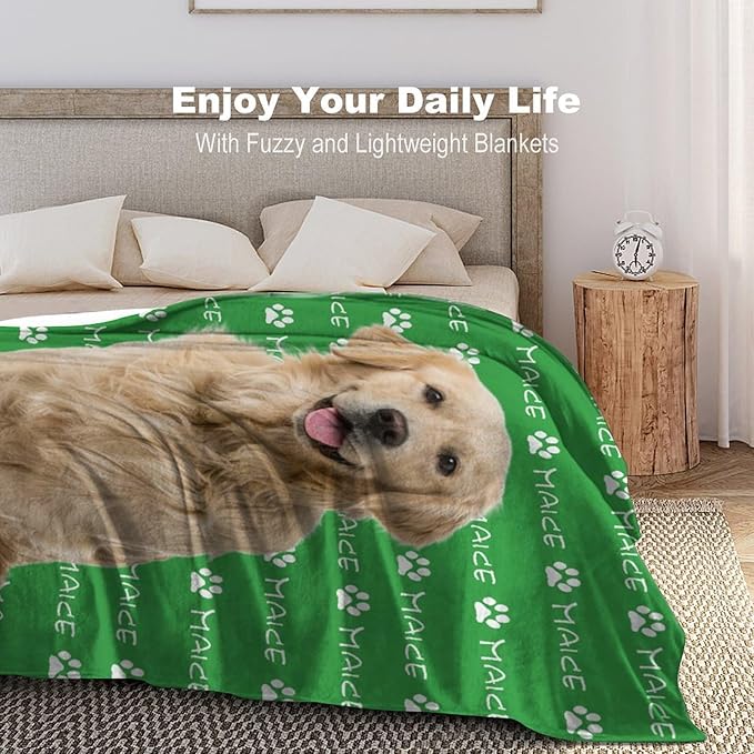 Custom Pet Name Blanket Personalized Dog Memory Blankets - Image 2