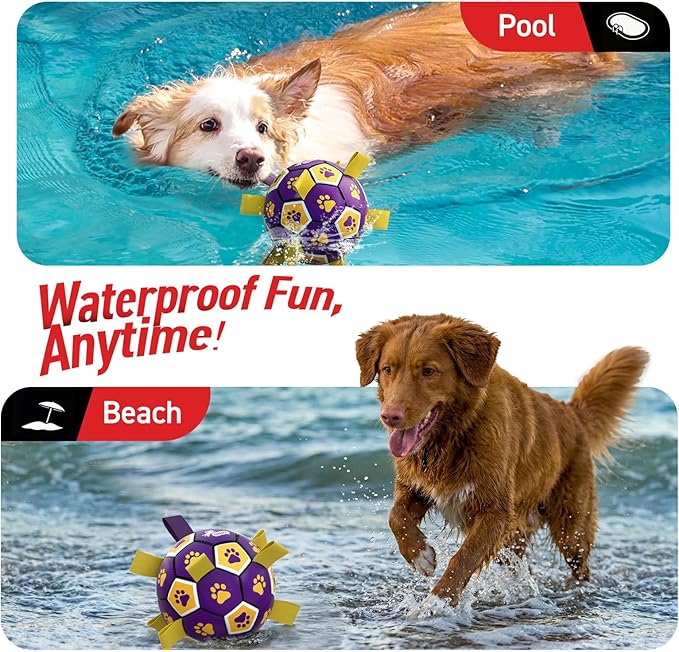 QDAN Dog Ropes Toys, Soccer Ball - Image 2