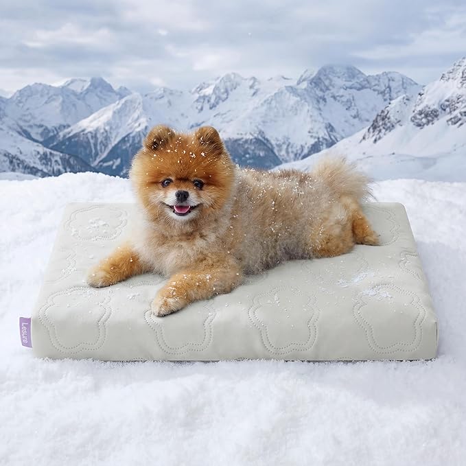 LE SURE Cooling Dog Bed for Small Dogs, Q-Max>0.5 Cooling Mat by Lesure
